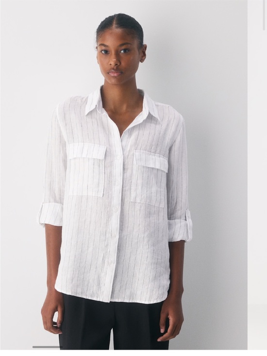 Babaton Tops - Babaton striped utility shirt